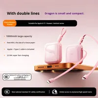 Nouvelle mini batterie externe avec câble rapide 22,5 W, charge ultra rapide, affichage numérique, 10000 mAh, mini batterie externe