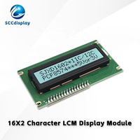 Layar LCD Karakter COB Antarmuka IIC/I2C SCCdisplay JXD1602C-IIC Kecerahan Tinggi FSTN Positif Peralatan Industri 16x2