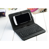 Housse de tablette universelle pour téléphone portable de 7 pouces, étui en cuir, compatibilité multi-modèles, clavier