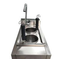 Vente chaude Commercial Double-Tête En Acier Inoxydable Gaz Pâtes Cuisinière Nouvelle Conception De Table Extinction Protection Hôtels Restaurants