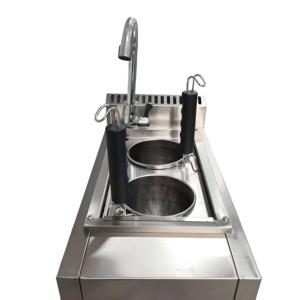 Vendita calda commerciale a doppia testa in acciaio inossidabile fornello a Gas nuovo Design da tavolo protezione per fiamma hotel ristoranti - Product Image 4