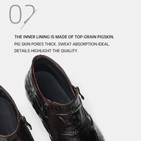 Botas Chelsea de Cuero para Hombre, Diseño Retro, con Cierre, Impermeables, con Hebilla y Correa, de Piel Vacuna Genuina, Personalizadas OEM