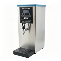 Hervidor de Agua Eléctrico de Acero Inoxidable de Sobremesa, 1.5KW, Doble Voltaje 220V/110V, para Uso Comercial, Solo Agua Caliente, 35L/H
