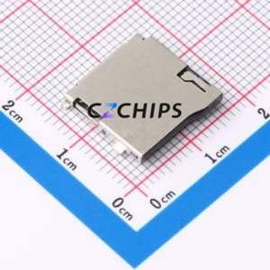 HX TF-CARD H1.8 SD Card / Memory Card Connector SMD Connector Self-Return Type MicroSD Card (TF Card) Card Holder 1.8mm - Product Image 1