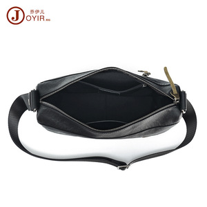 Joyir Men's Crossbody <b>Bag</b> Top Grain Cowhide Black Casual Shoulder <b>Bag</b> Everyday Outfits High Quality Summer 2023 - Product Image 3