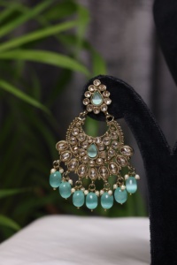 Collar de Gargantilla Vintage para Mujer, Chapado en Oro Antiguo, con Circonitas Cúbicas y Turquesas, para Joyería de Boda - Product Image 3