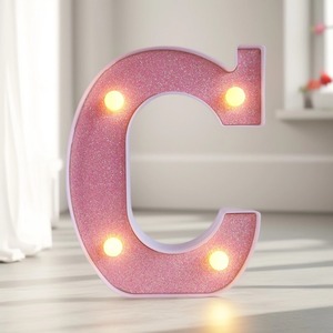 Lumière LED rose lumineuse transfrontalière en forme de lettres anglaises, idéale pour les propositions, les confessions, la décoration, les fêtes d'anniversaire et comme lumière numérique. - Product Image 6