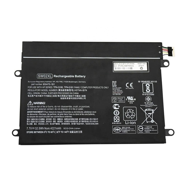 7.7V 32.5Wh Rechargeable SW02XL Laptop Battery Replacement for HP HSTNN-IB7N Genuine for HP X2 210 G2 10-P018WM Battery