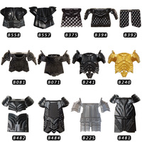 Armadura Medieval, Espada, Capa, Escudo, Bandera, Arma, Caballero, Ejércitos, Conjuntos de Bloques de Construcción, Accesorios, Juguetes para Niños