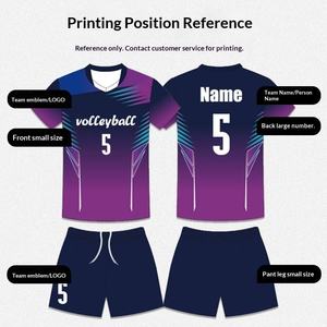 2025 Air-Volleyball Gestreifter Anzug für Herren und Damen, Anpassbare College-Studenten-Team-Wettkampfuniform, Schnelltrocknendes Trikot - Product Image 5