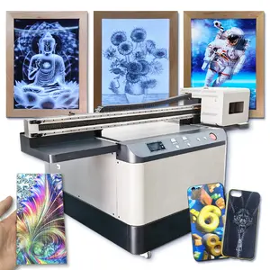 9060 model UV printer high-definition material 3D printing 2D image changing effect for souvenirs and billboards