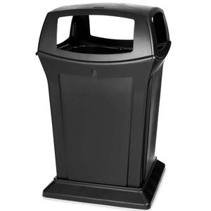 Bidone per Rifiuti Ranger 170,3 L Nero Design Moderno per Uso Esterno - Product Image 1
