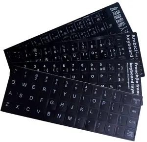 Großhandel kunden spezifisches Design Laptop Tastatur Aufkleber Etiketten für alle Sprachen