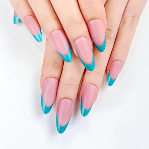 <span class=keywords><strong>Faux</strong></span> <span class=keywords><strong>ongles</strong></span> verts français épais personnalisés à prix abordable, de haute qualité, en ABS, à couverture complète, <span class=keywords><strong>avec</strong></span> <span class=keywords><strong>colle</strong></span> pour salon de manucure - Product Image 1