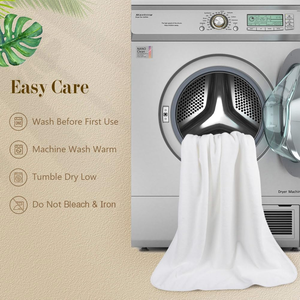 Serviettes de bain en coton réutilisables pour hôtel avec logo personnalisé, OEM ODM, vente en gros - Product Image 6