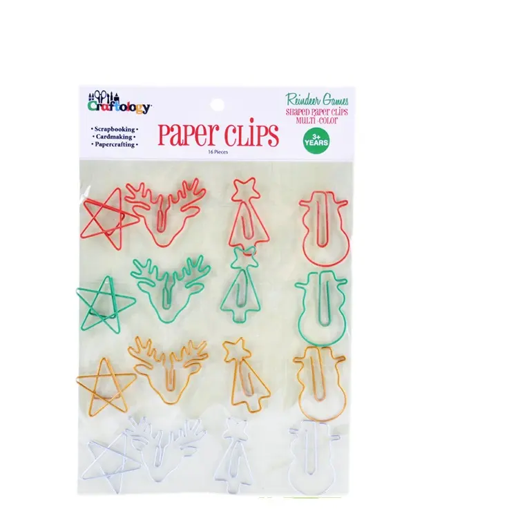 High quality low price 4 shaped mini paper clips set