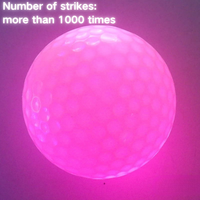Balles de golf LED qui brillent dans le noir, balles de golf lumineuses colorées pour l'entraînement de golf nocturne, accessoires sportifs pour le parcours de golf