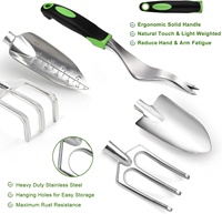 Ensembles d'outils de jardinage en acier inoxydable de 8 pièces pour jardin extérieur