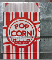 Sacs d'emballage pour pop-corn 1 oz, pochettes en papier personnalisées imprimées en gros pour machines distributrices de concession de cinéma