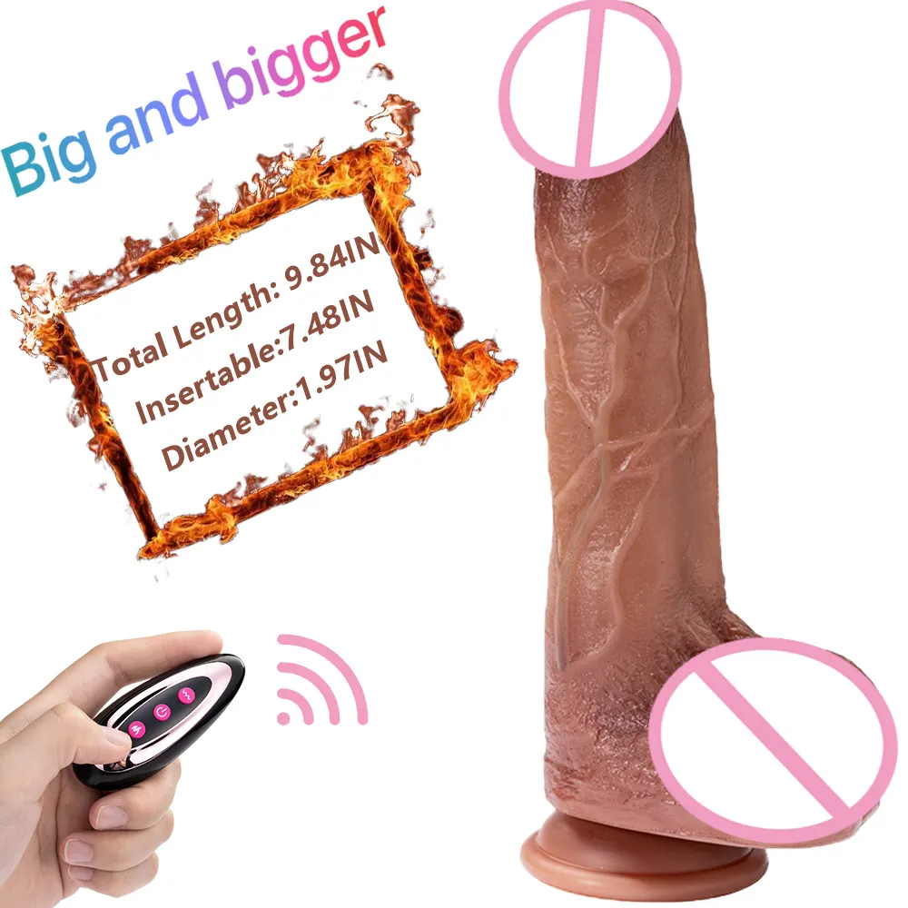 Throsting Dildo Huid Gevoel Penis Vibrators Met Sterke Zuignap Grote Realistische Dildo Voor Vrouwen Seksspeeltjes