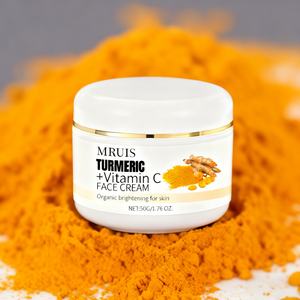 <span class=keywords><strong>Crema</strong></span> Facial Orgánica de Cúrcuma con Vitamina C, B5, <span class=keywords><strong>Aloe</strong></span> <span class=keywords><strong>Vera</strong></span>, Niacinamida y Vitamina E para Blanquear, Antiacné, Aclarar la Piel, Venta al por Mayor - Product Image 1