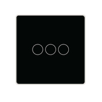 Interrupteur intelligent à commande vocale avec minuterie, cadre en aluminium, norme britannique européenne de haute qualité, pour maison intelligente