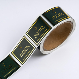 <span class=keywords><strong>Etichette</strong></span> Adesive Personalizzate di Lusso per Flaconi di Profumo, Impermeabili in Vinile, a Rilievo con Lamina d'Oro, in Rotolo - Product Image 3