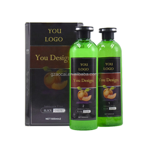 Vente en gros de gel colorant capillaire à l'huile de gingembre biologique, 500 ml * 2, gel colorant capillaire noir permanent à base de plantes pour les <span class=keywords><strong>cheveux</strong></span> - Product Image 1