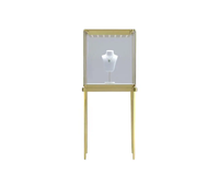 Vitrines de Musée de Luxe en MDF en Gros, Vitrines en Verre Éclairées par LED, Vitrines Verrouillables en Acier Inoxydable, Taille et Couleur Personnalisables pour
