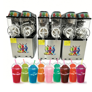 Commercial 110V 220V <b>Slushie</b> <b>Machine</b> New Large Capacity 3*12L Double Tanks Frozen Drinks Ice Beverage Dispenser - Product Image 4