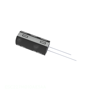 ตัวเก็บประจุแบบ Through Hole รุ่น ESC227M010AE3AA ชนิด CAP ALUM ความจุ 220UF 20% 10V แบบ RADIAL TH 220 uF - Product Image 1