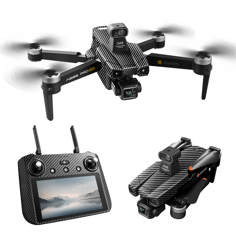 AE86 PRO MAX AE86 Plus Drone 4K HD Dual Camera FPV 3-Axis Anti-Shake Gimbal Obstacle Avoidance Brushless Quadcopter