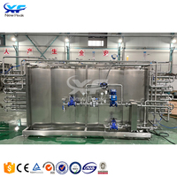 Système de stérilisation UHT tubulaire en acier inoxydable entièrement automatique contrôlé par PLC NewPeak 500Lh-1000Lh pour le lait, le café et les boissons