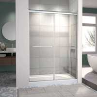 Taille personnalisable Salle de bain Double douche Système de porte coulissante Cabine de douche sur pied
