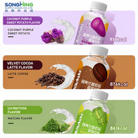 Poudre de milkshake substitut de repas personnalisée en gros, marque Songming, 50g/bouteille, saveur fruitée, petit-déjeuner rapide, pack en vrac