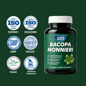 Capsules de Bacopa Monnieri à Marque Blanche OEM/ODM pour Soutenir la Santé Cérébrale, la Mémoire et la Rétention de l'Apprentissage - Product Image 3