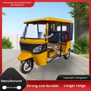 รถมอเตอร์ไซค์สามล้อแบบลำลองสำหรับผู้โดยสาร ใช้เชื้อเพลิง ตัวถังเปิด ใช้สำหรับบรรทุกสินค้า มีเบาะพับได้ - Product Image 2