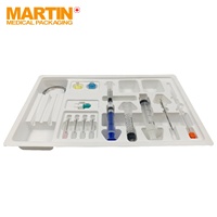 Plateau en plastique pour produits médicaux plateau d'assemblage médical PET plateau blanc Blister médical en plastique