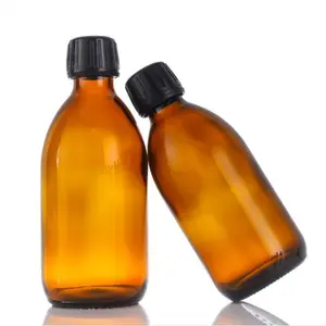 Amber Botol Kaca Ferment Obat Oral, Cairan Obat Farmasi