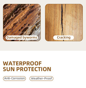 Vernis à bois transparent à base d'eau, faible odeur, finition <span class=keywords><strong>satinée</strong></span> avec protection anti-rayures - Product Image 2