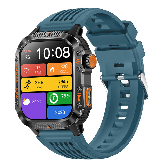 GPS HT36 Smart Watch with BT Call 540mAh Large Battery 3ATM Waterproof Health Monitor Fitness Tracker Outdoor Sport Smartwatch