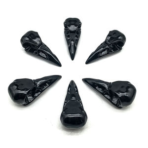 Groothandel Natuurlijke Obsidiaan Raven Vogel Healing Crystal Craft Raven Vogel voor Huisdecoratie - Product Image 4