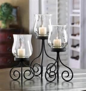 Trending Metal Candle Holder <b>Glass</b> Tube for Candle Stick & Iron Frame Candle Holder Luxury Home & Hotel Decor Candle Stand - Product Image 2