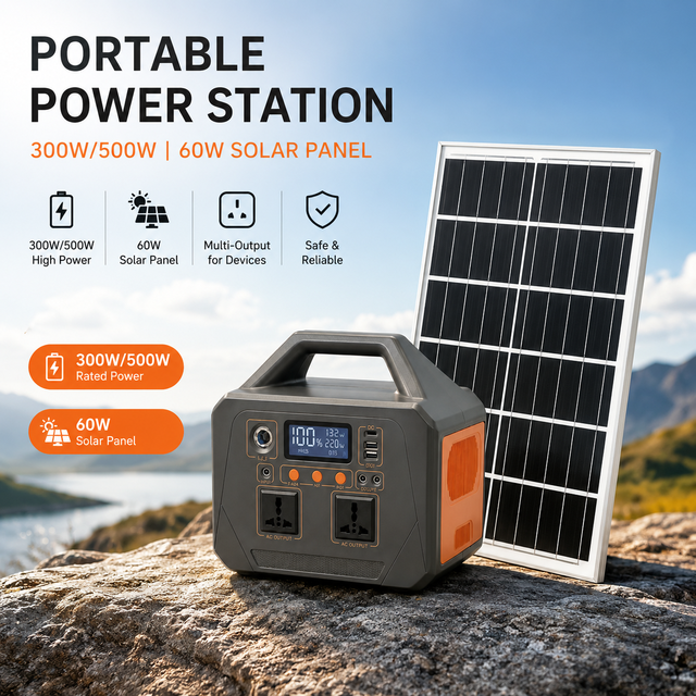 Hot Sale Enerlution OEM LiFePO4 Battery Pack 300W 500W Portable Power Station 220V Emergency Power for Home Camping