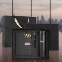 Coffret Cadeau d'Affaires Personnalisé – Boîtes Cadeaux d'Entreprise en Acier Inoxydable – Tasse Isotherme 500ml, Carnet, Stylo, Clé USB Gravée