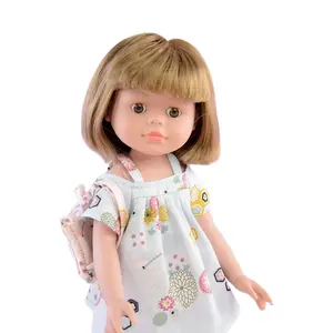 Factory Wholesale 14-inch Female Dolls Toy with 3D Eyes Girls Fashion Vinyl Collection Doll Body For Girl