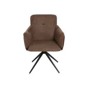 Modern 360 Swivel Home Office <b>Desk</b> Chairs Set of 2 Dining Chairs with Arm Upholstered Bedroom Chairs Metal Base Eco-Friendly - Product Image 6