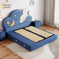 Meistverkauftes Modernes Basketball-Themen Kinderbett mit Stoff-Leder-Bezug in Muschelform, Weichem Design und Runden Beinen