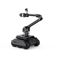 UGV Rover M2 Open-Source 6 roues 4x4 Robot IA, Bras robotique haute performance 4-DOF, Basé sur ROS 2 Compatible avec Raspberry PI 4B/PI 5