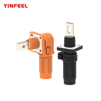 Connecteur de stockage d'énergie en cuivre DC 70~500A, terminal de câblage rapide mural IP67 pour batterie lithium haute tension